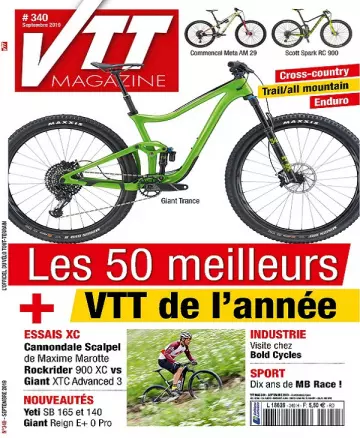VTT Magazine N°340 – Septembre 2019