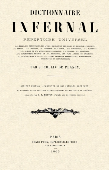 DICTIONNAIRE INFERNAL - COLLIN DE PLANCY
