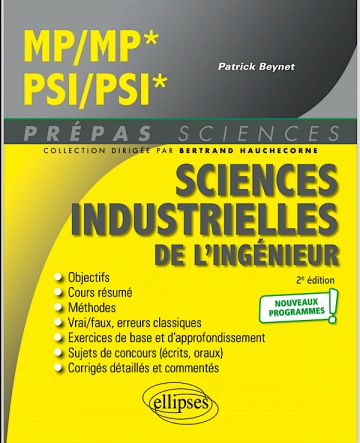 Sciences industrielles de l'ingénieur MP/MP-PSI/PSI