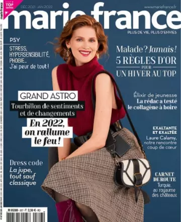 Marie France N°307 – Décembre 2021-Janvier 2022