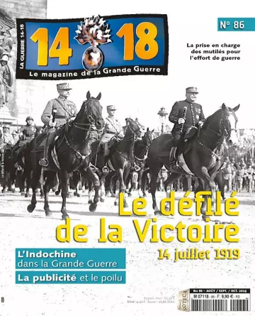 Le Magazine De La Grande Guerre 14-18 N°86 – Août-Octobre 2019