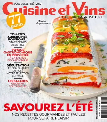 Cuisine et Vins De France N°207 – Juillet-Août 2022