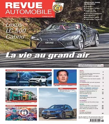 Revue Automobile N°16 Du 22 Avril 2021
