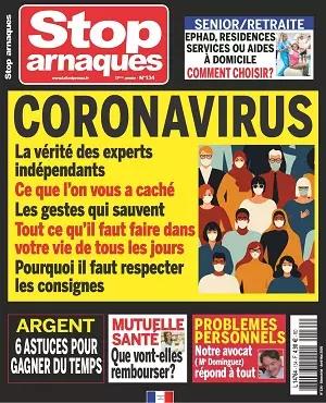 Stop Arnaques N°134 – Avril-Mai 2020