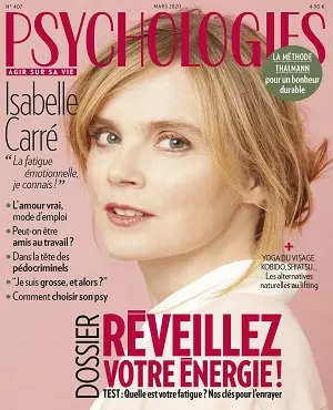 Psychologies Magazine N°407 – Mars 2020