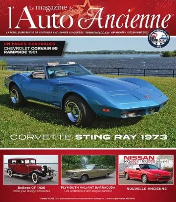 Le Magazine De L’Auto Ancienne – Décembre 2022