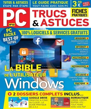 PC Trucs et Astuces N°40 – Septembre-Novembre 2020