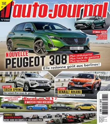 L’Auto-Journal N°1080 Du 25 Mars au 7 Avril 2021