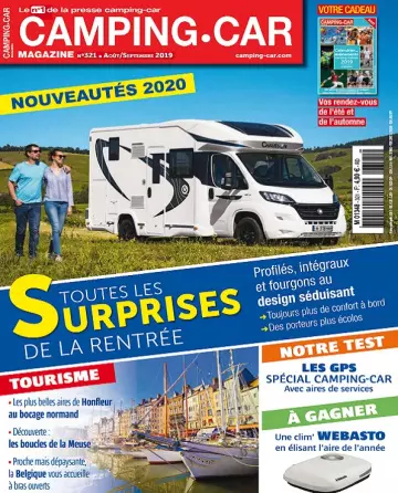 Camping-Car Magazine N°321 – Août-Septembre 2019