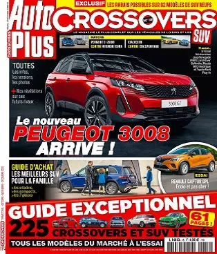 Auto Plus Hors Série Crossovers N°18 – Octobre-Décembre 2020