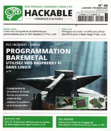Hackable Magazine N°40 – Janvier-Février 2022