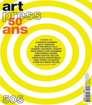 Art Press N°505 – Décembre 2022