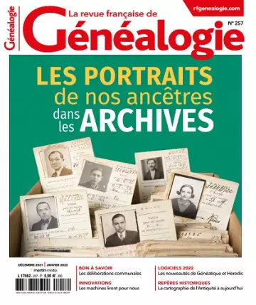 La Revue Française De Généalogie N°257 – Décembre 2021-Janvier 2022