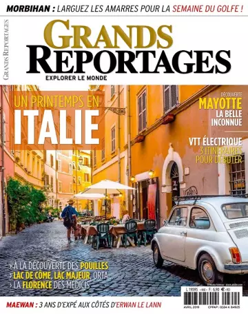 Grands Reportages N°459 – Avril 2019