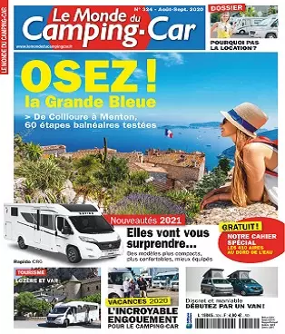 Le Monde du Camping-Car N°324 – Août-Septembre 2020