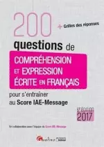200 questions de compréhension et expression écrite en français