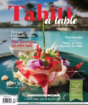 Tahiti à Table N°14 – Août-Octobre 2020