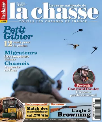 La Revue Nationale De La Chasse N°894 – Mars 2022
