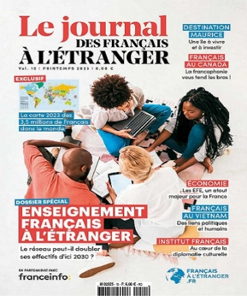 Le Journal des Français à l’étranger N°15 – Printemps 2023