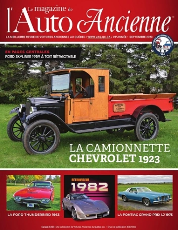 Le Magazine De L’Auto Ancienne – Septembre 2023
