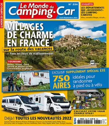 Le Monde du Camping-Car N°334 – Août-Septembre 2021