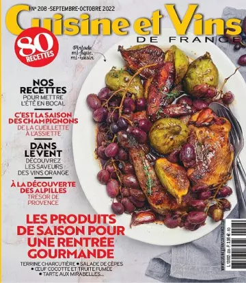 Cuisine et Vins De France N°208 – Septembre-Octobre 2022