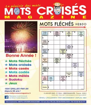Mots Croisés Magazine N°3044 Du 5 Janvier 2023