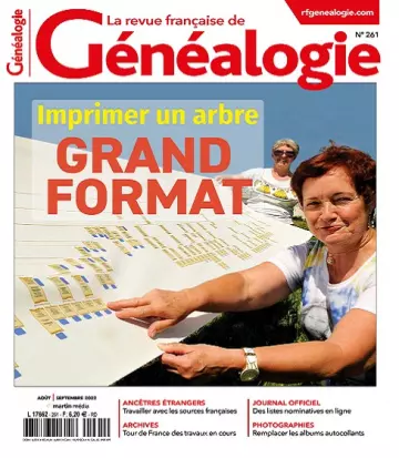 La Revue Française De Généalogie N°261 – Août-Septembre