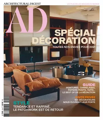 AD Architectural Digest N°164 – Janvier-Février 2021
