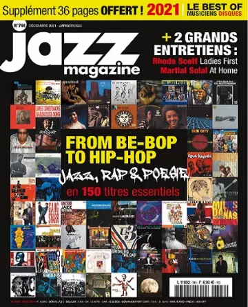 Jazz Magazine N°744 – Décembre 2021-Janvier 2022