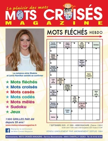 Mots Croisés Magazine N°3080 Du 7 Septembre 2023