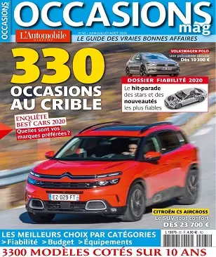 L’Automobile Occasions Mag N°65 – Juin-Août 2020