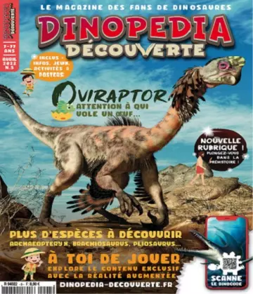 Dinopédia Découverte N°5 – Avril 2022