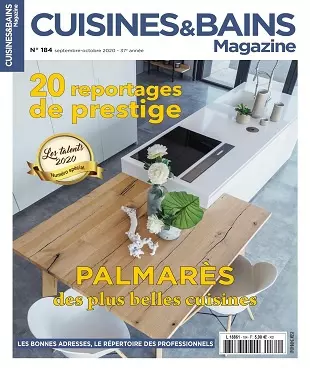 Cuisines et Bains Magazine N°184 – Septembre-Octobre 2020