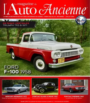 Le Magazine De L’Auto Ancienne – Juillet 2022
