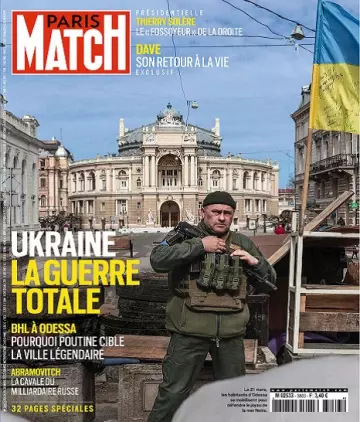 Paris Match N°3803 Du 24 au 30 Mars 2022