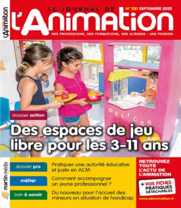 Le Journal De L’Animation N°231 – Septembre 2022