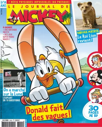 Le Journal De Mickey N°3496 Du 17 Juillet 2019