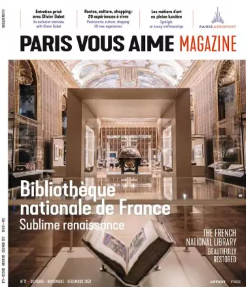 Paris Vous Aime Magazine N°11 – Octobre-Décembre 2022