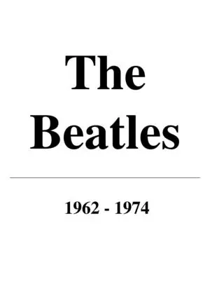 The Beatles - All Songs 1962-1974 [Piano, sheet music, score, partition]