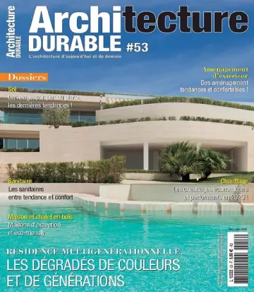 Architecture Durable N°53 – Décembre 2022-Janvier 2023