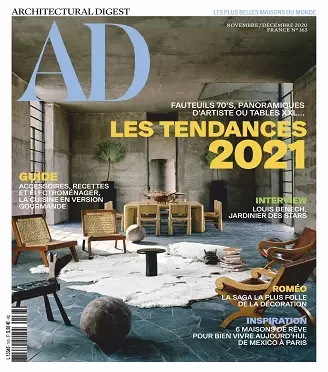 AD Architectural Digest N°163 – Novembre-Décembre 2020