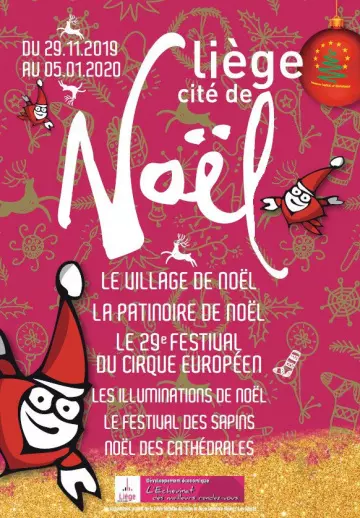 Liège, cité de Noël - 29 Novembre 2019 au 5 Janvier 2020