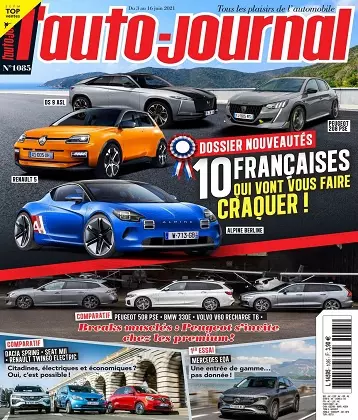 L’Auto-Journal N°1085 Du 3 au 16 Juin 2021