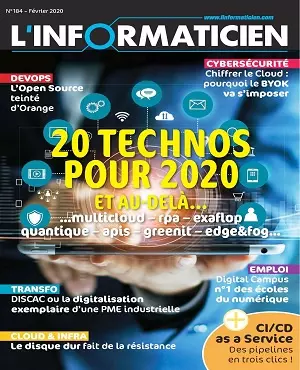 L’Informaticien N°184 – Février 2020