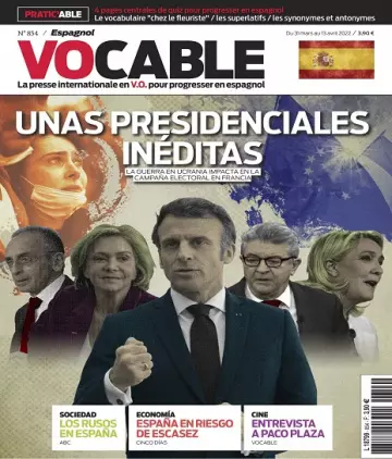 Vocable Espagnol N°854 Du 31 Mars 2022