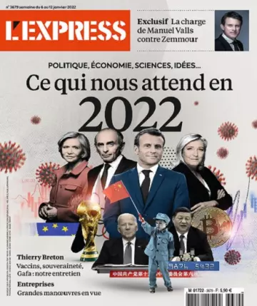 L’Express N°3679 Du 6 au 12 Janvier 2022