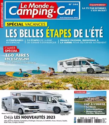 Le Monde Du Camping-Car N°344 – Août-Septembre 2022