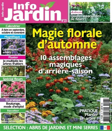 Info Jardin N°23 – Septembre-Novembre 2022